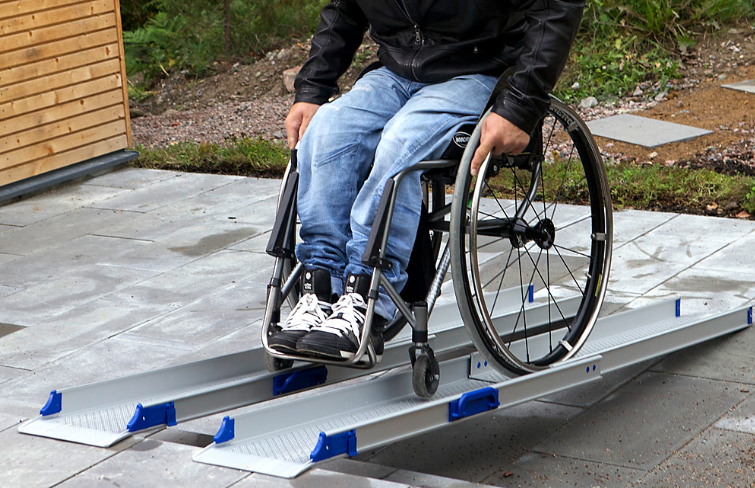 Rampa Telescópica para Silla de Ruedas